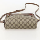 GUCCI GG Supreme Web Sherry Line Bag PVC Beige Gold 001 44 6655 Auth 175618-9
