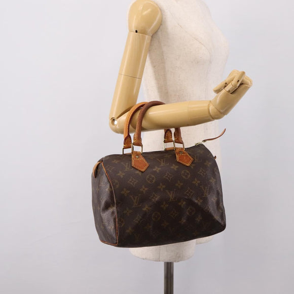 LOUIS VUITTON Monogram Speedy 25 Handtasche M41528 LV Auth 175621
