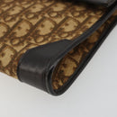 Christian Dior Trotter Canvas Umhängetasche Beige Gold Auth 175623-14