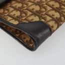 Christian Dior Trotter Canvas Umhängetasche Beige Gold Auth 175623-15