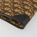 Christian Dior Trotter Canvas Umhängetasche Beige Gold Auth 175623-17