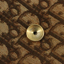 Christian Dior Trotter Canvas Umhängetasche Beige Gold Auth 175623-10