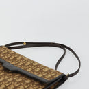 Christian Dior Trotter Canvas Umhängetasche Beige Gold Auth 175623-8