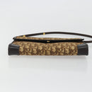 Christian Dior Trotter Canvas Umhängetasche Beige Gold Auth 175623-5