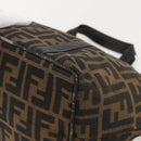 FENDI Zucca Canvas Hand Bag Brown Black Auth 175625-15
