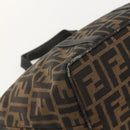 FENDI Zucca Canvas Hand Bag Brown Black Auth 175625-16