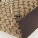 GUCCI GG Canvas Tote Bag Beige Gold 153009 Auth 175626-14