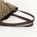 GUCCI GG Canvas Tote Bag Beige Gold 153009 Auth 175626-7