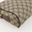 GUCCI GG Supreme Web Sherry Line Bag PVC Beige Gold 001 113 6472 Auth 175628-17