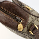 GUCCI GG Supreme Web Sherry Line Bag PVC Beige Gold 001 113 6472 Auth 175628-9