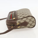 GUCCI GG Supreme Web Sherry Line Bag PVC Beige Gold 001 113 6472 Auth 175628-3