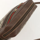 GUCCI GG Supreme Web Sherry Line Bag PVC Beige Gold 001 113 6472 Auth 175628-6