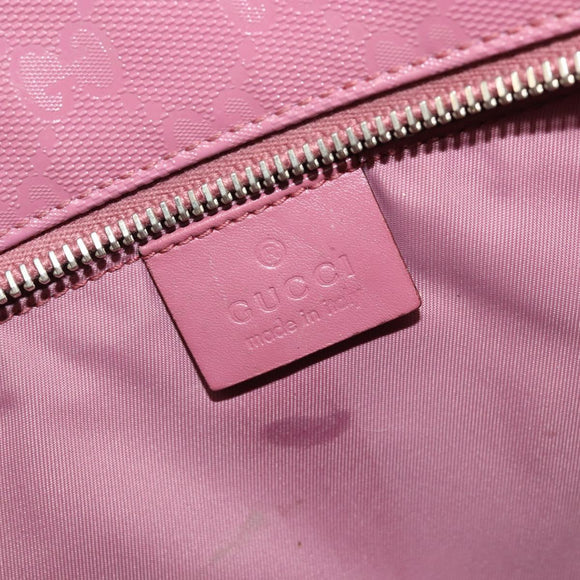 GUCCI GG implementation Tote Bag PVC Pink Gold 211137 Auth 175631