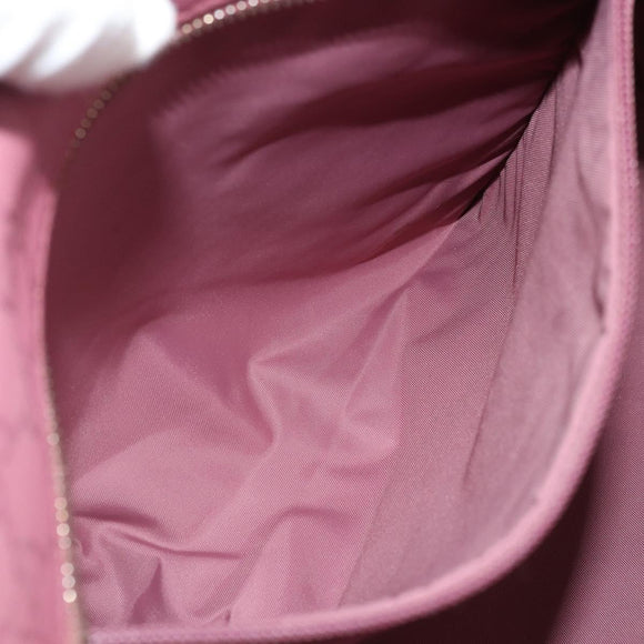 GUCCI GG implementation Tote Bag PVC Pink Gold 211137 Auth 175631
