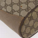 GUCCI GG Supreme Web Sherry Line Bag PVC Beige Gold 41 02 034 Auth 175632-14
