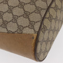 GUCCI GG Supreme Web Sherry Line Bag PVC Beige Gold 41 02 034 Auth 175632-15