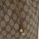 GUCCI GG Supreme Web Sherry Line Bag PVC Beige Gold 41 02 034 Auth 175632-10
