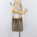 GUCCI GG Supreme Web Sherry Line Bag PVC Beige Gold 41 02 034 Auth 175632-22