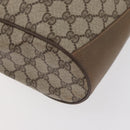 GUCCI GG Supreme Web Sherry Line Bag PVC Beige Gold 41 02 034 Auth 175633-14
