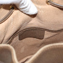GUCCI GG Supreme Web Sherry Line Bag PVC Beige Gold 41 02 034 Auth 175633-17
