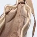 GUCCI GG Supreme Web Sherry Line Bag PVC Beige Gold 41 02 034 Auth 175633-19