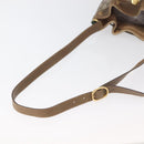 GUCCI GG Supreme Web Sherry Line Bag PVC Beige Gold 41 02 034 Auth 175633-7