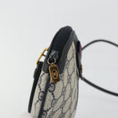 GUCCI GG Supreme Sherry Line Shoulder Bag PVC Navy Gold 98 02 047 Auth 175634-15