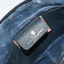 GUCCI GG Supreme Sherry Line Shoulder Bag PVC Navy Gold 98 02 047 Auth 175634-16