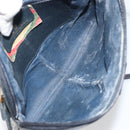 GUCCI GG Supreme Sherry Line Shoulder Bag PVC Navy Gold 98 02 047 Auth 175634-17