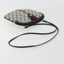 GUCCI GG Supreme Sherry Line Shoulder Bag PVC Navy Gold 98 02 047 Auth 175634-7
