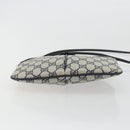 GUCCI GG Supreme Sherry Line Shoulder Bag PVC Navy Gold 98 02 047 Auth 175634-9