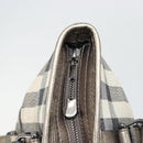 BURBERRY Nova Check Tote Bag Canvas Gray Silver Auth 175637A-10