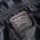 BURBERRY Nova Check Tote Bag Canvas Gray Silver Auth 175637A-19