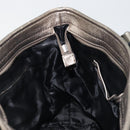 BURBERRY Nova Check Tote Bag Canvas Gray Silver Auth 175637A-20