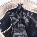 BURBERRY Nova Check Tote Bag Canvas Gray Silver Auth 175637A-21