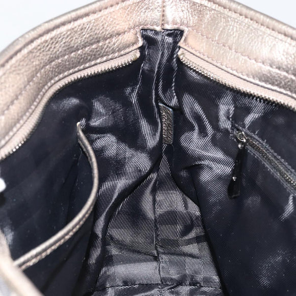 BURBERRY Nova Check Tote Bag Canvas Gray Silver Auth 175637A