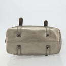 BURBERRY Nova Check Tote Bag Canvas Gray Silver Auth 175637A-5