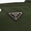PRADA Shoulder Bag Nylon Green Silver Auth 175643-18