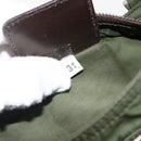 PRADA Shoulder Bag Nylon Green Silver Auth 175643-12