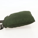 PRADA Shoulder Bag Nylon Green Silver Auth 175643-3