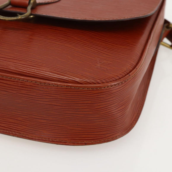 LOUIS VUITTON Epi Saint Cloud GM Shoulder Bag Brown M52193 LV Auth 175646