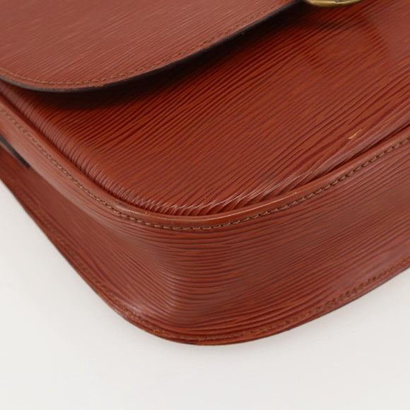 LOUIS VUITTON Epi Saint Cloud GM Shoulder Bag Brown M52193 LV Auth 175646