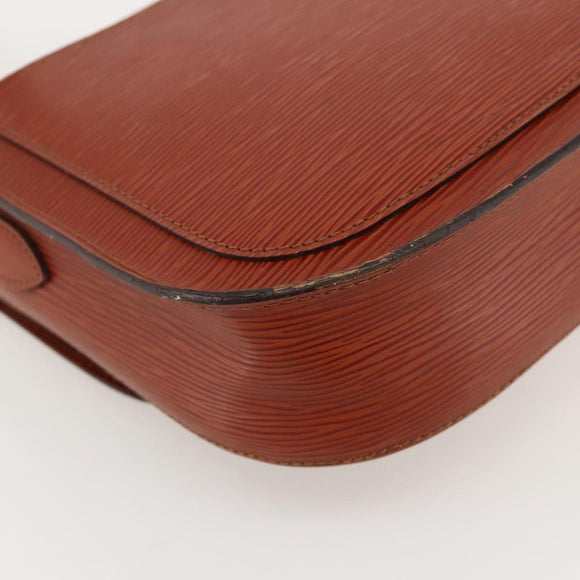 LOUIS VUITTON Epi Saint Cloud GM Shoulder Bag Brown M52193 LV Auth 175646
