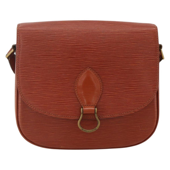LOUIS VUITTON Epi Saint Cloud GM Shoulder Bag Brown M52193 LV Auth 175646