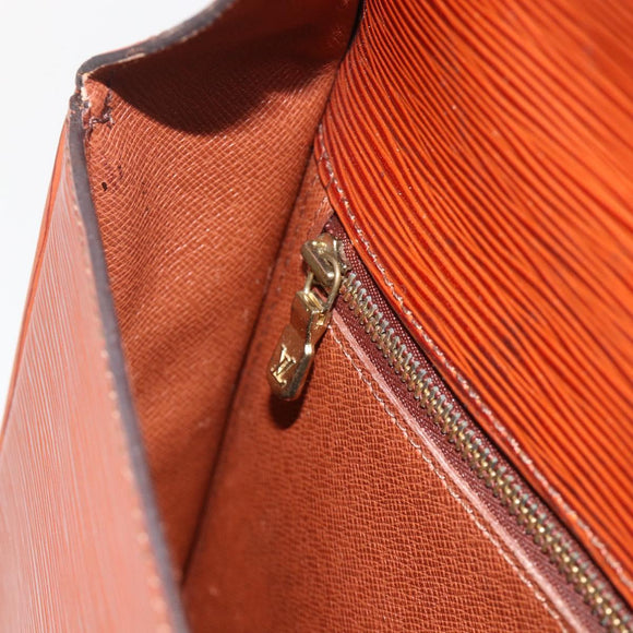 LOUIS VUITTON Epi Saint Cloud GM Shoulder Bag Brown M52193 LV Auth 175646