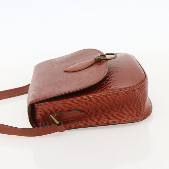 LOUIS VUITTON Epi Saint Cloud GM Shoulder Bag Brown M52193 LV Auth 175646