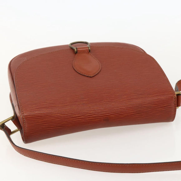LOUIS VUITTON Epi Saint Cloud GM Shoulder Bag Brown M52193 LV Auth 175646