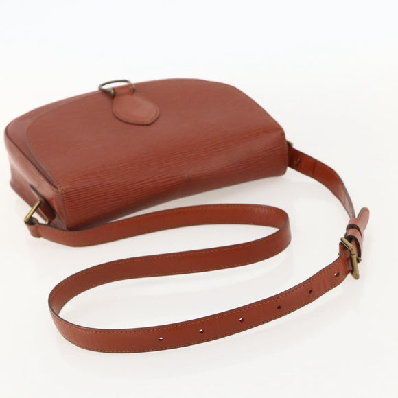 LOUIS VUITTON Epi Saint Cloud GM Shoulder Bag Brown M52193 LV Auth 175646