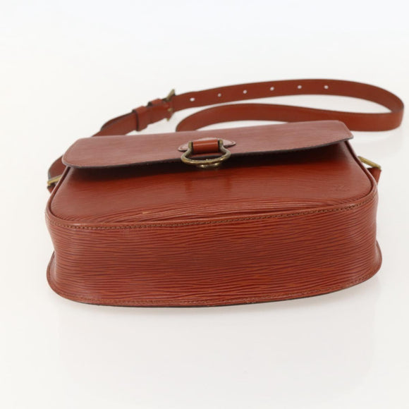 LOUIS VUITTON Epi Saint Cloud GM Shoulder Bag Brown M52193 LV Auth 175646