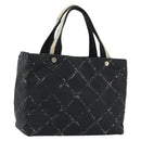 CHANEL New Travel Line Hand Bag Nylon Black CC Auth 175651A-1